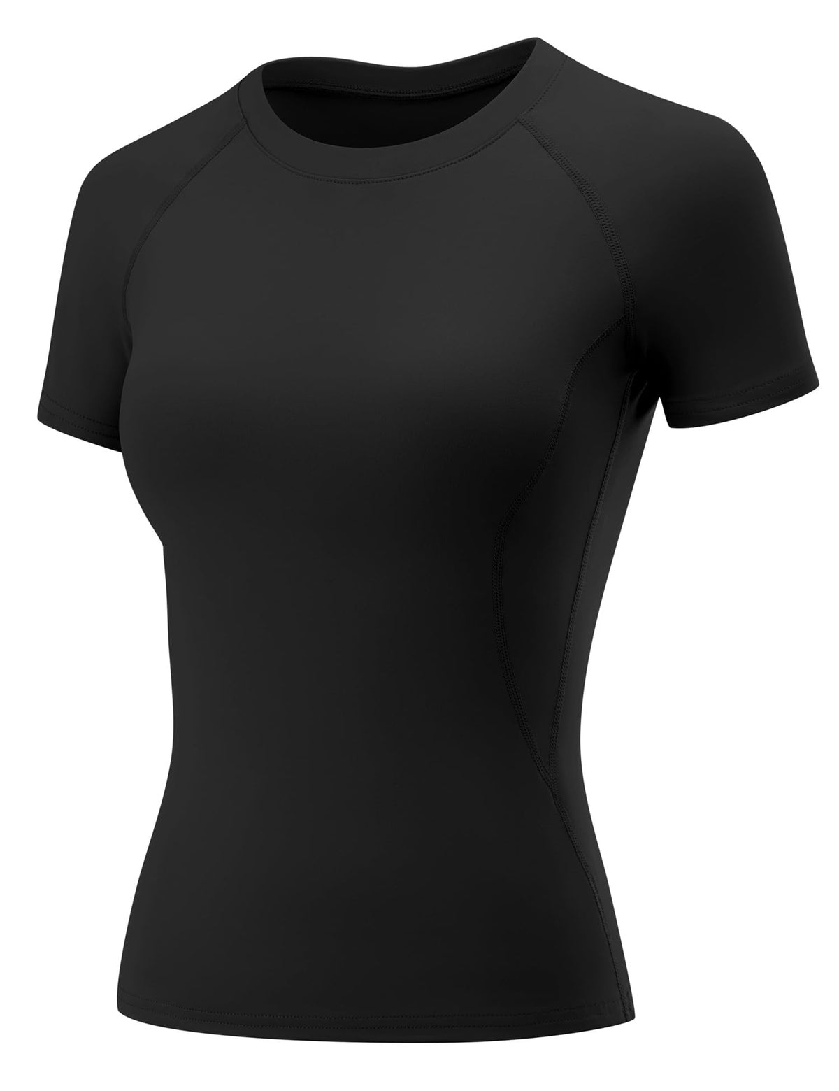 LOMON Womens Workout Short Sleeve Tops Crew Neck Raglan Athletic Shirts