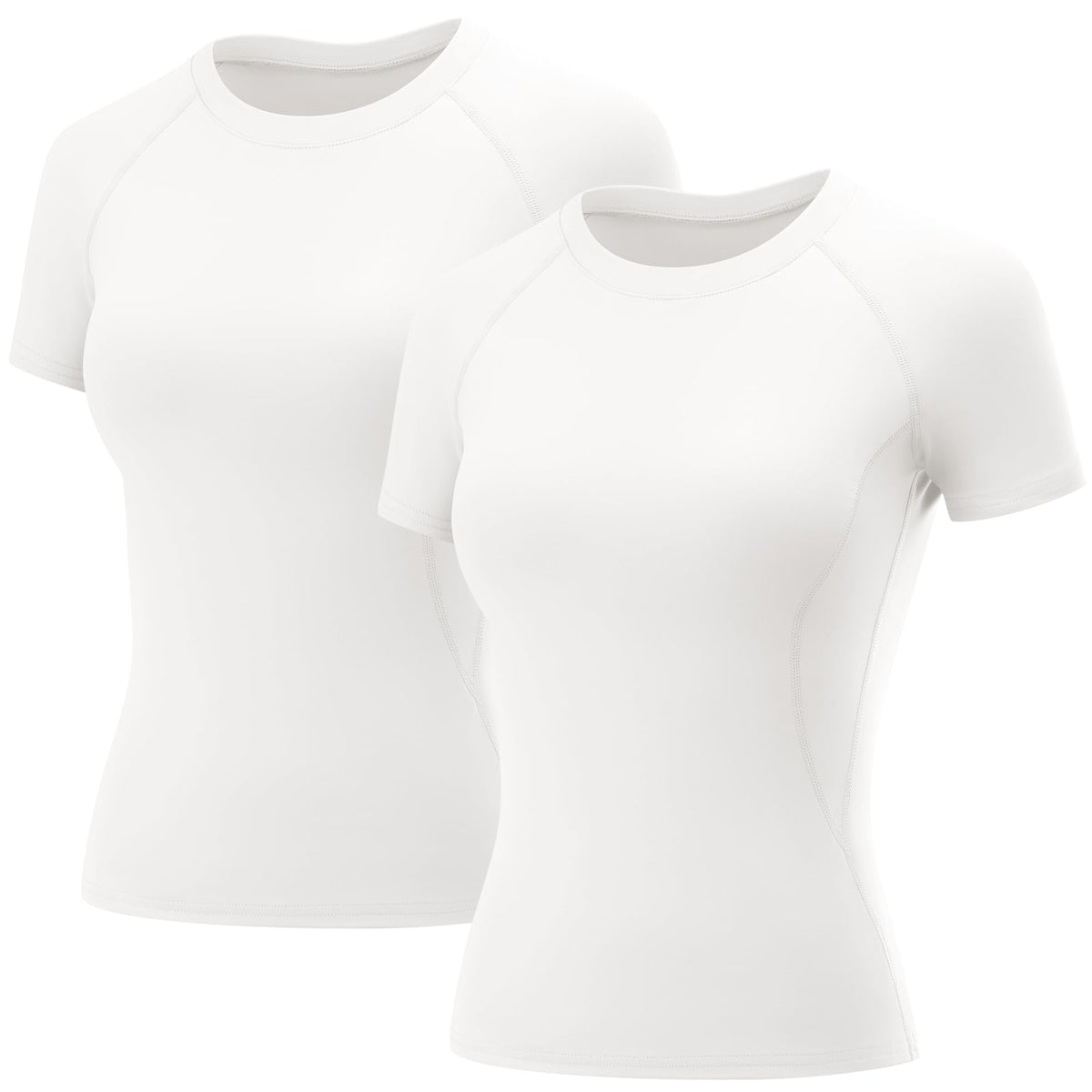 LOMON Womens Workout Short Sleeve Tops Crew Neck Raglan Athletic Shirts