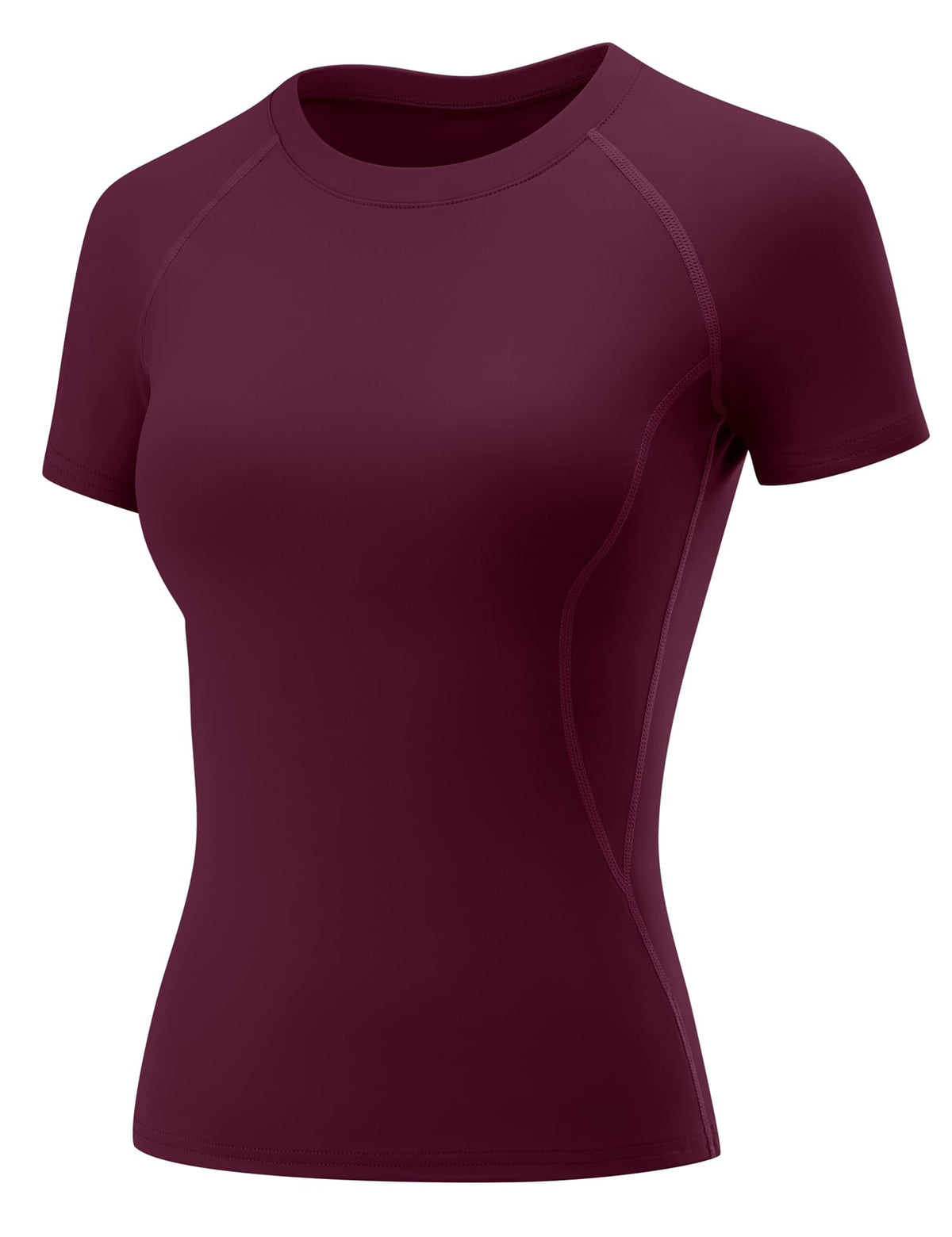 LOMON Womens Workout Short Sleeve Tops Crew Neck Raglan Athletic Shirts