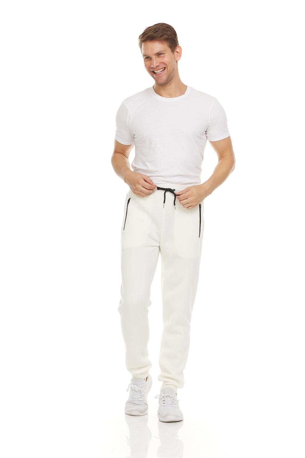 PURE CHAMP Sweatpants for Men 3 Pack Fleece Athletic Workout Joggers Mens Sweatpants with Zipper Pockets Size S-3XL