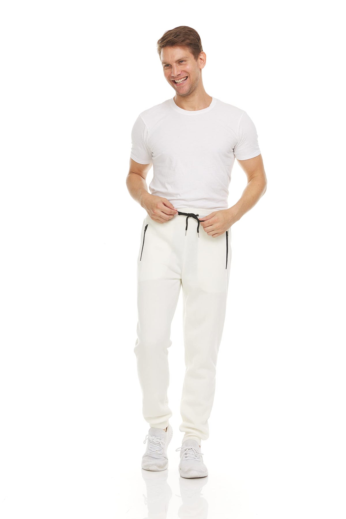 PURE CHAMP Sweatpants for Men 3 Pack Fleece Athletic Workout Joggers Mens Sweatpants with Zipper Pockets Size S-3XL
