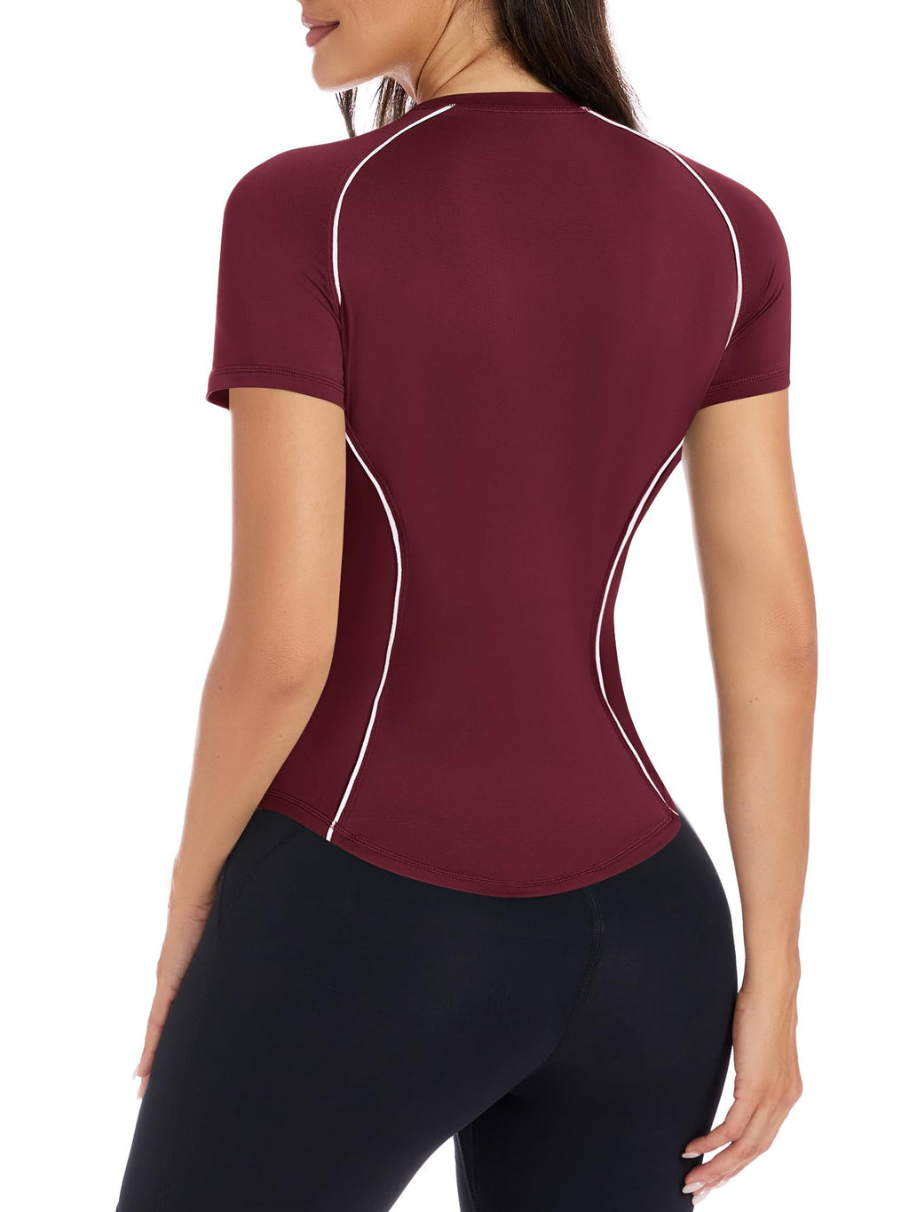 Short Sleeve Workout Tops for Women Athletic Gym Shirts Yoga Running Sports Breathable Tees