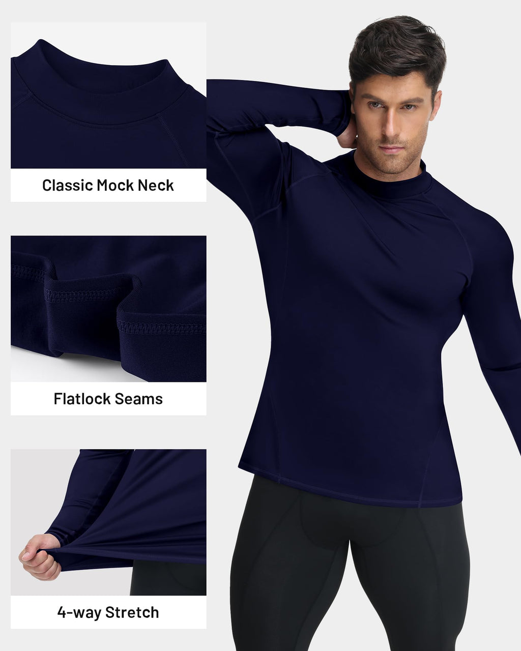 Men's Thermal Mock-Neck Base Layer