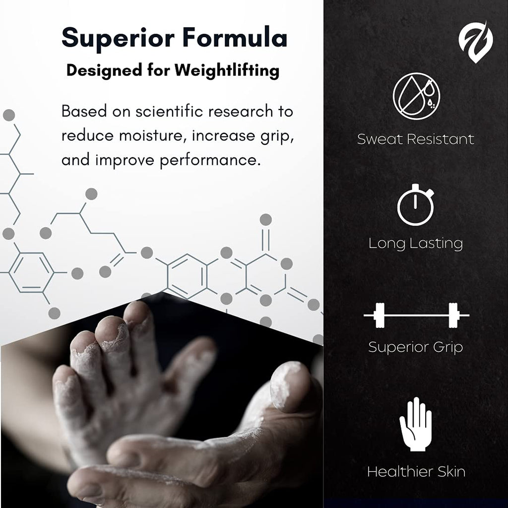 EVMT Brands Liquid Chalk, Mess Free Gym Chalk for Weightlifting, Gymnastics, Rock Climbing, Dancing. Sweat Resistant and Long Lasting for Stronger Grip.