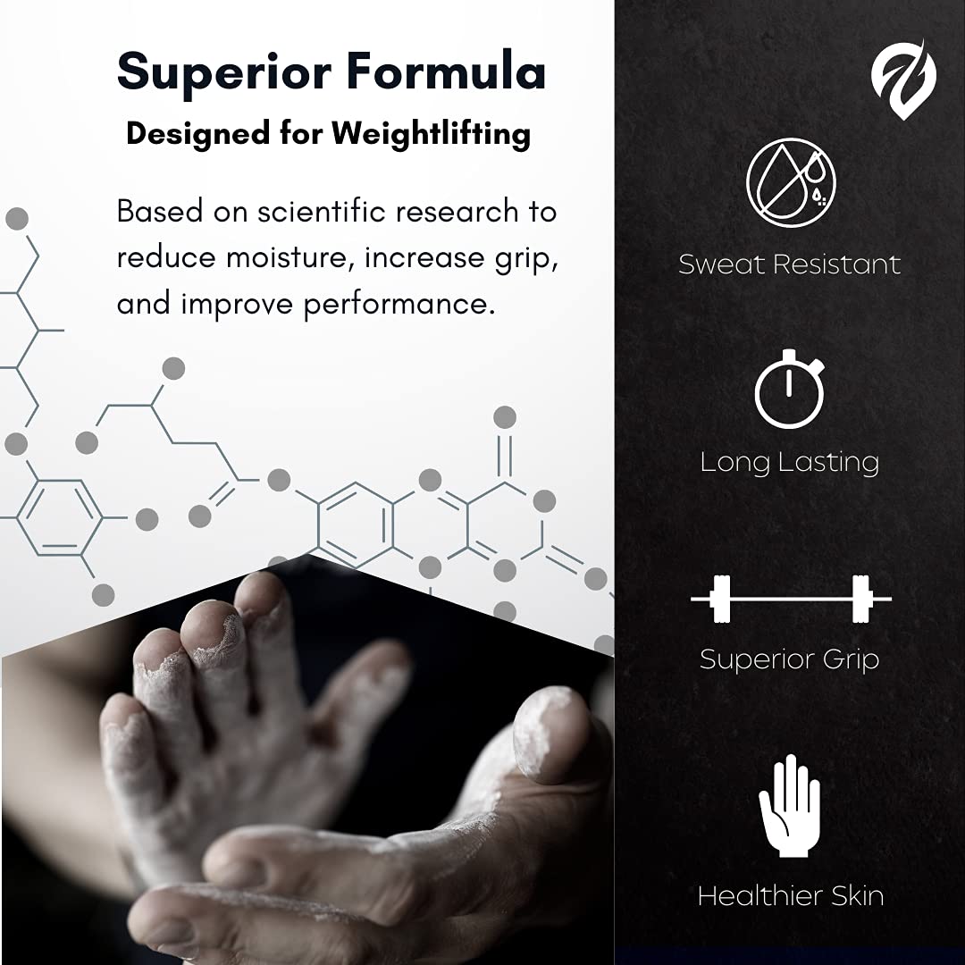 EVMT Brands Liquid Chalk, Mess Free Gym Chalk for Weightlifting, Gymnastics, Rock Climbing, Dancing. Sweat Resistant and Long Lasting for Stronger Grip.