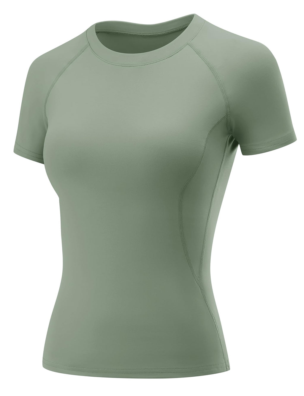 LOMON Womens Workout Short Sleeve Tops Crew Neck Raglan Athletic Shirts