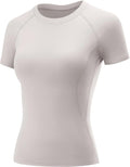 LOMON Womens Workout Short Sleeve Tops Crew Neck Raglan Athletic Shirts