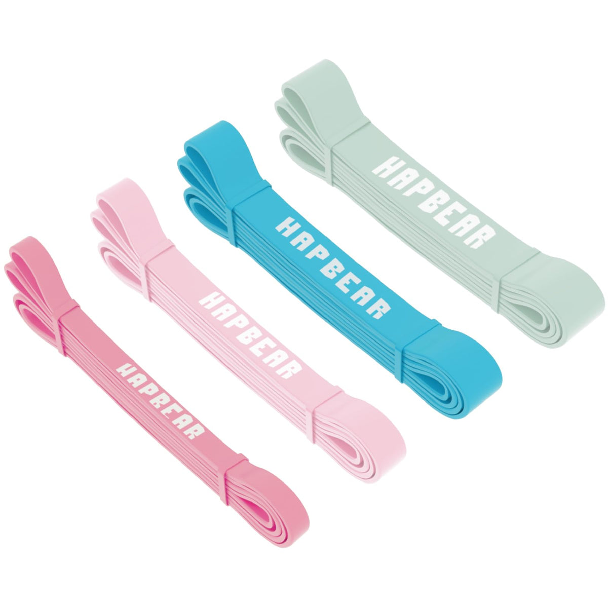 HAPBEAR Pull Up Assistance Bands - Pull Up Bands - Resistance Bands - Exercise Bands Resistance Bands Set of 5 - Workout Bands for Working Out, Stretching, Muscle Training