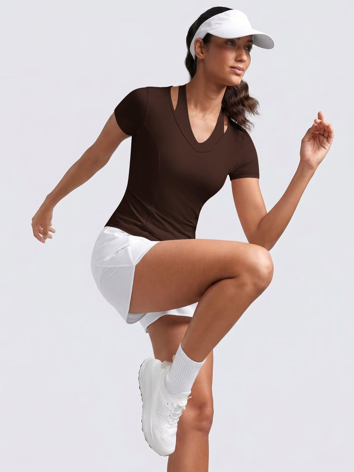 Short Sleeve Workout Tops for Women Athletic Gym Shirts Yoga Running Sports Breathable Tees