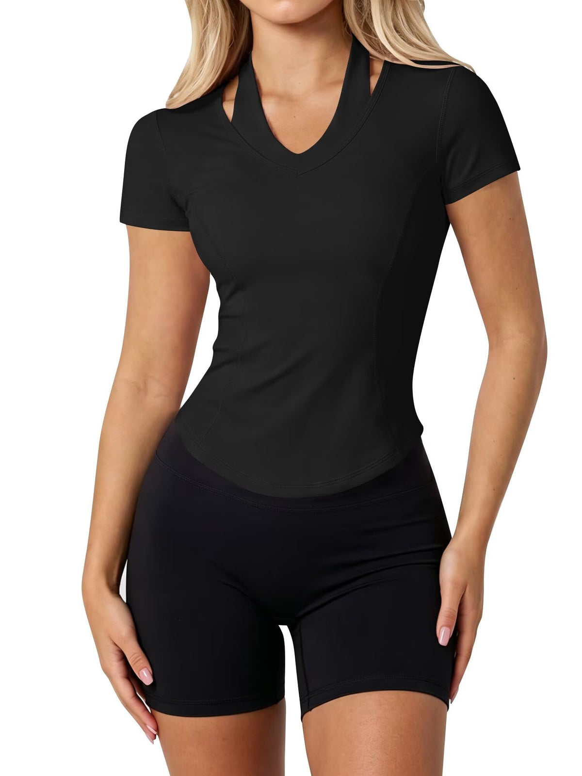 Short Sleeve Workout Tops for Women Athletic Gym Shirts Yoga Running Sports Breathable Tees