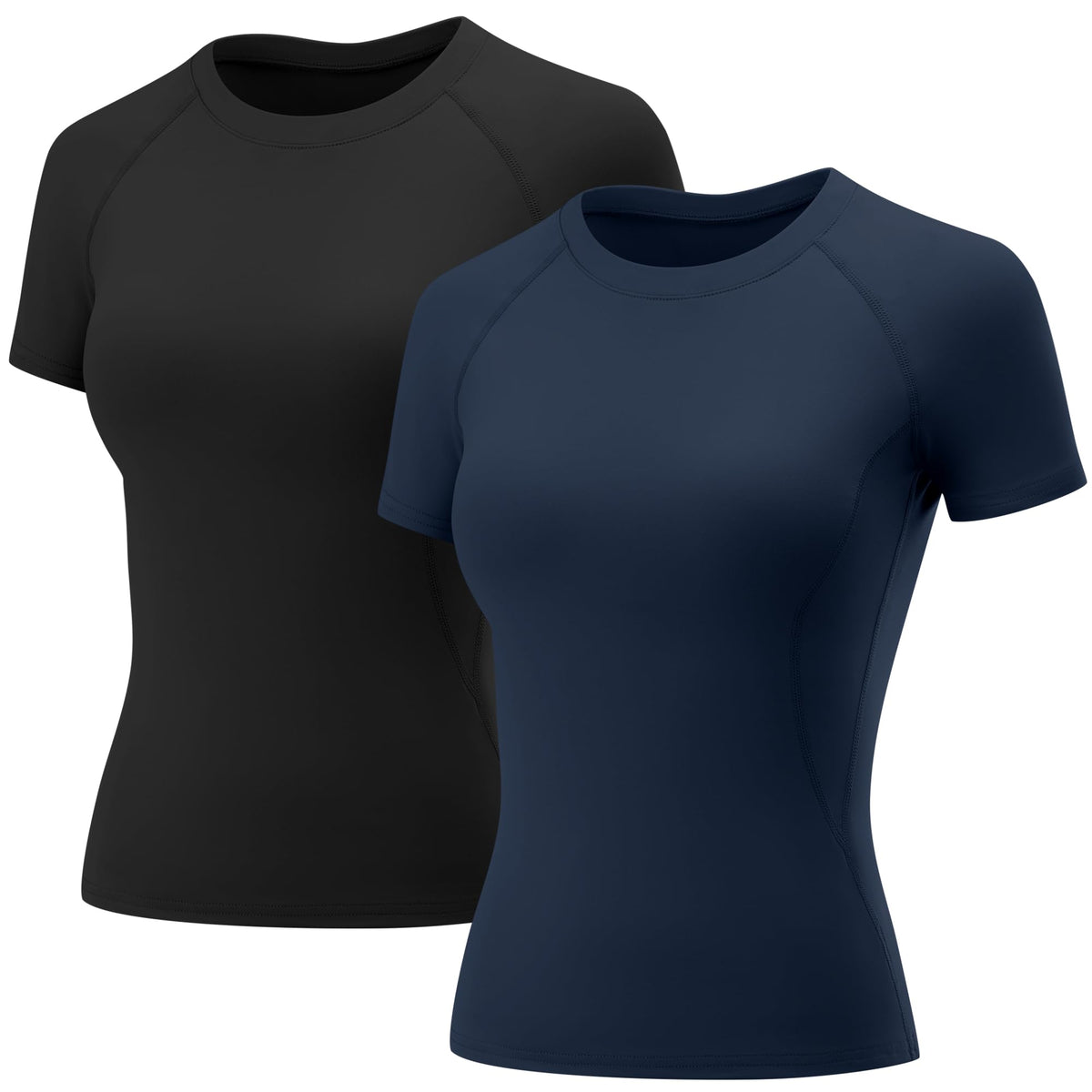 LOMON Womens Workout Short Sleeve Tops Crew Neck Raglan Athletic Shirts