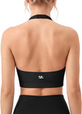 Halter Sports Bra with Adjustable Strap