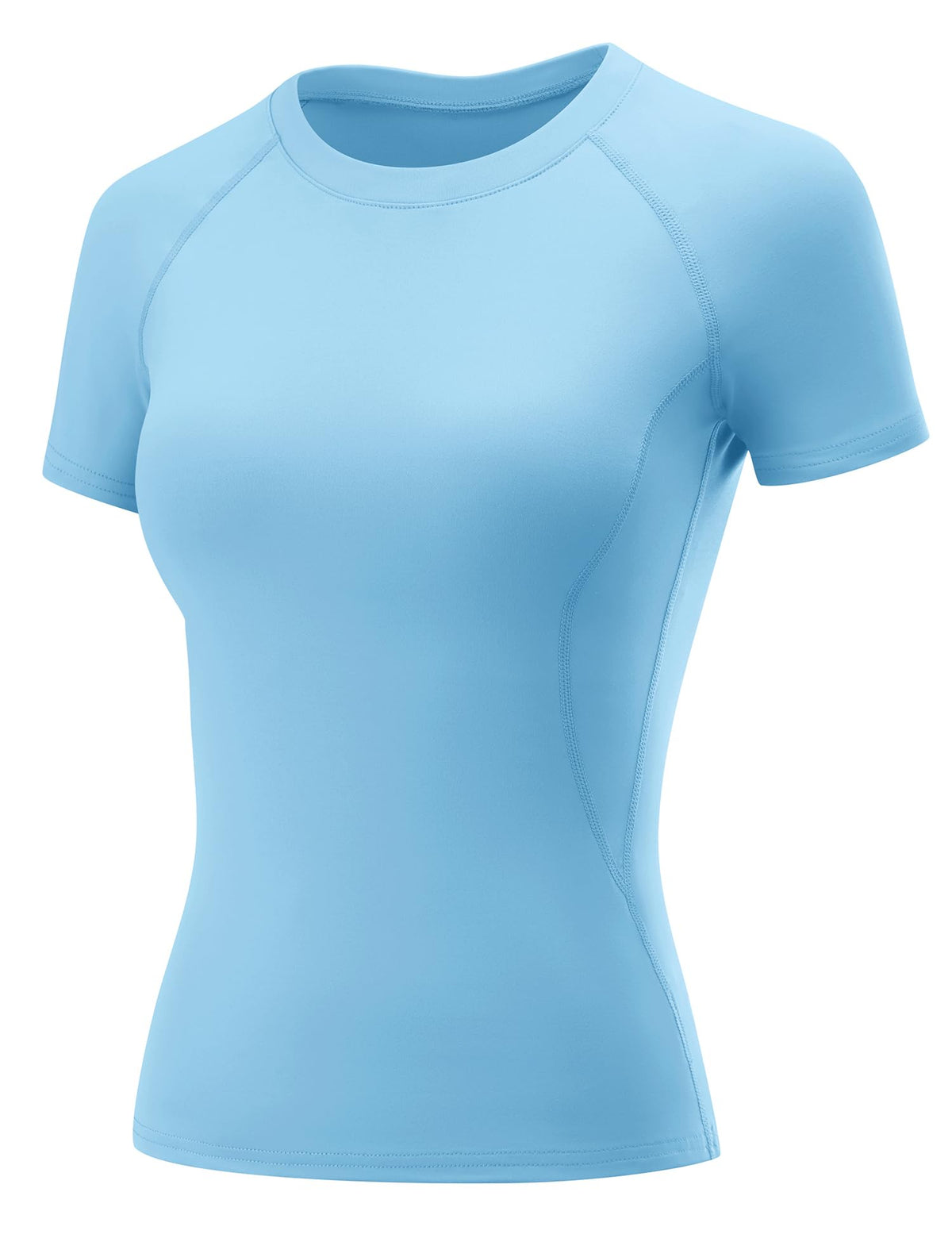 LOMON Womens Workout Short Sleeve Tops Crew Neck Raglan Athletic Shirts