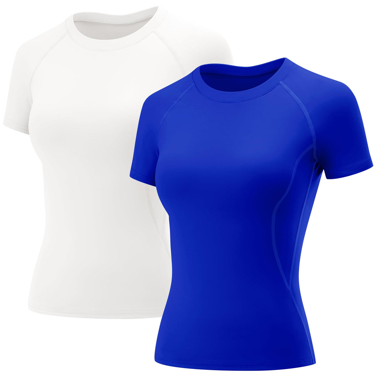 LOMON Womens Workout Short Sleeve Tops Crew Neck Raglan Athletic Shirts