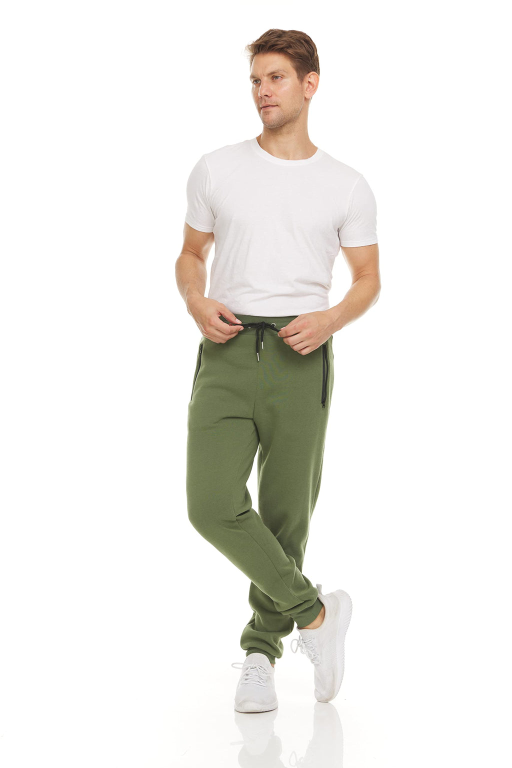 PURE CHAMP Sweatpants for Men 3 Pack Fleece Athletic Workout Joggers Mens Sweatpants with Zipper Pockets Size S-3XL