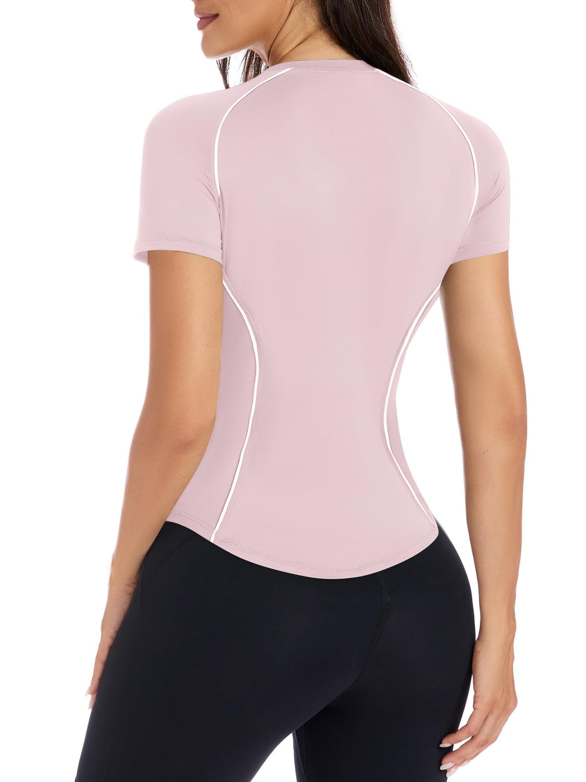 Short Sleeve Workout Tops for Women Athletic Gym Shirts Yoga Running Sports Breathable Tees
