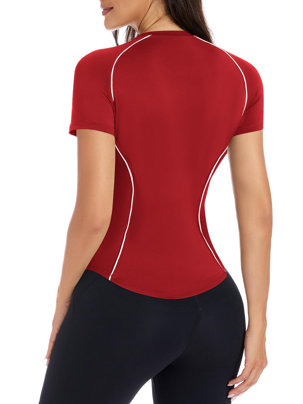 Short Sleeve Workout Tops for Women Athletic Gym Shirts Yoga Running Sports Breathable Tees