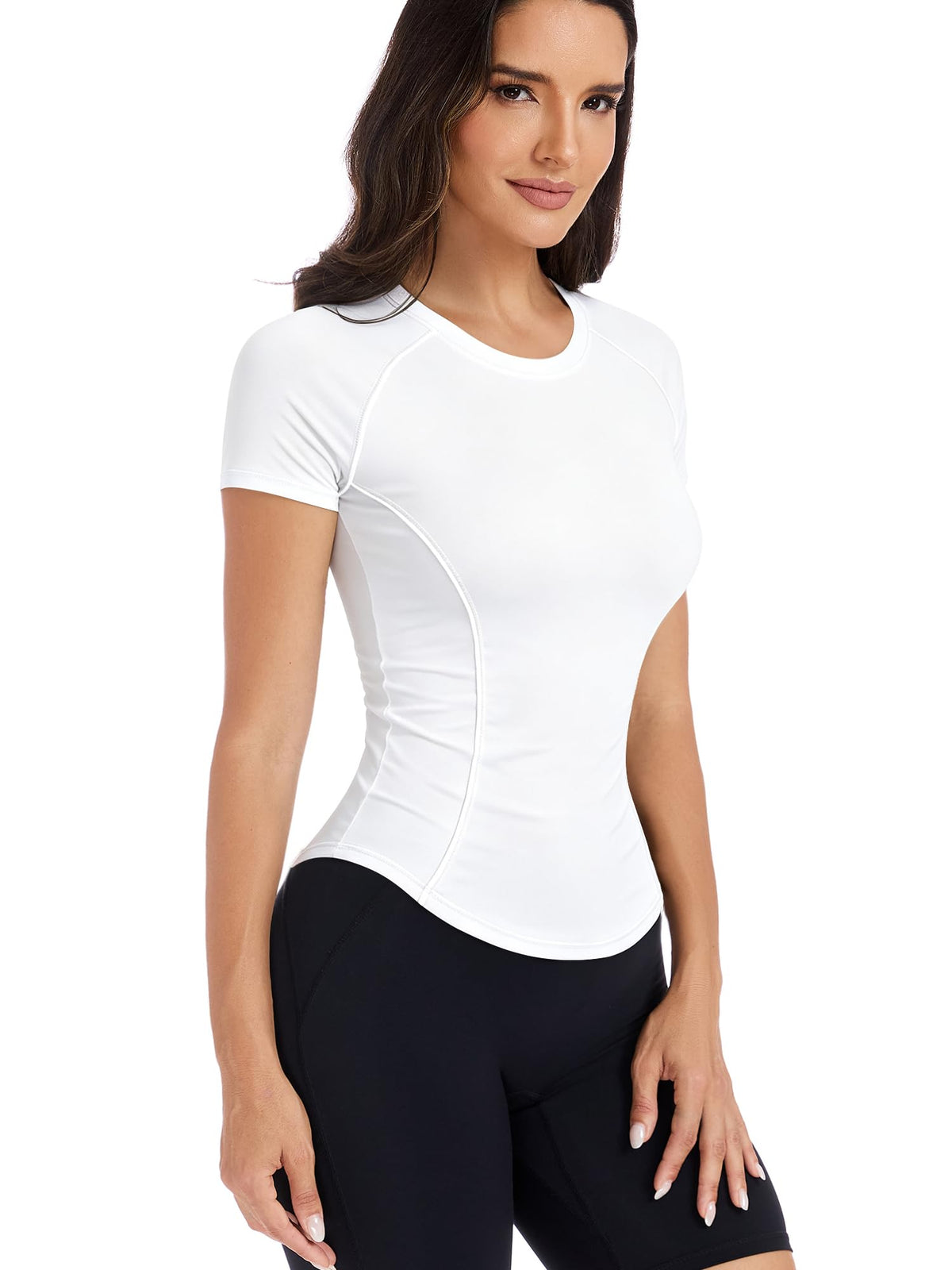 Short Sleeve Workout Tops for Women Athletic Gym Shirts Yoga Running Sports Breathable Tees
