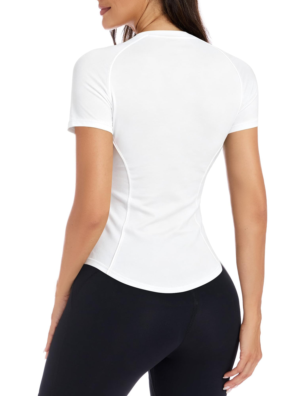 Short Sleeve Workout Tops for Women Athletic Gym Shirts Yoga Running Sports Breathable Tees