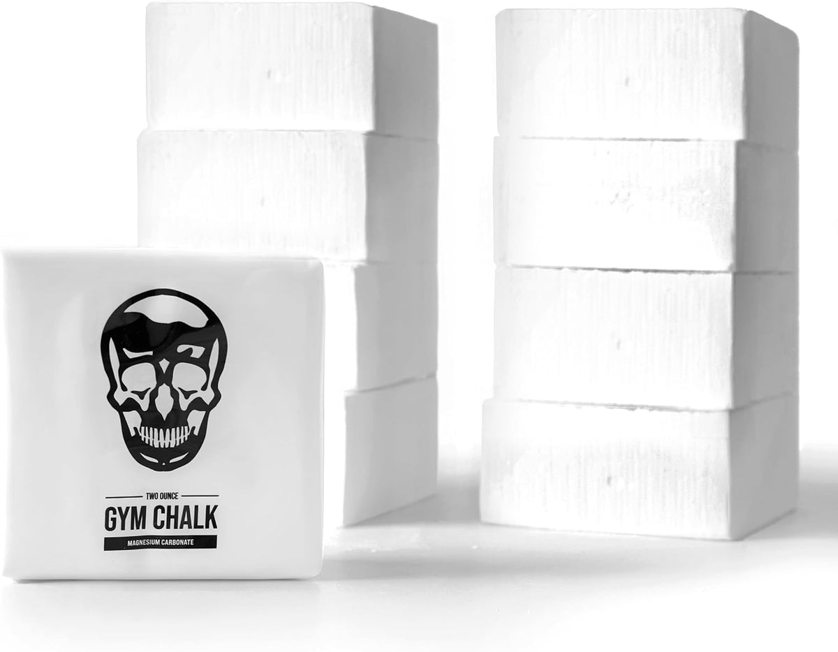 Gymreapers Gym Chalk, Athletic Powder Chalk for Maximum Grip Magnesium Carbonate Chalk for Powerlifting, Weightlifting, Rock Climbing, Gymnastics Chalk Block (8-2oz Chalk Blocks)