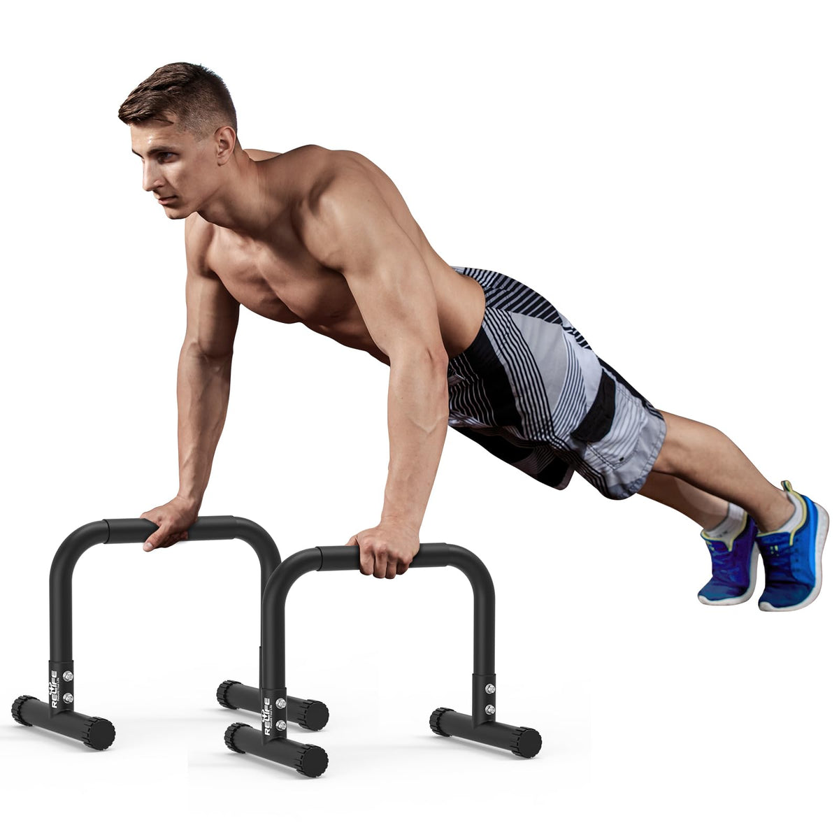 RELIFE REBUILD YOUR LIFE Dip Bar for Home Gym Training 400LBS Parallel Bars