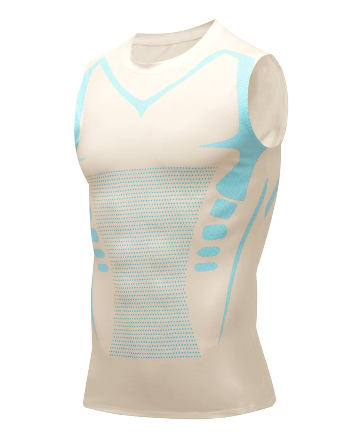 Compression Shirt Men Slimming Body Shaper Vest Crewneck Workout Tank Top
