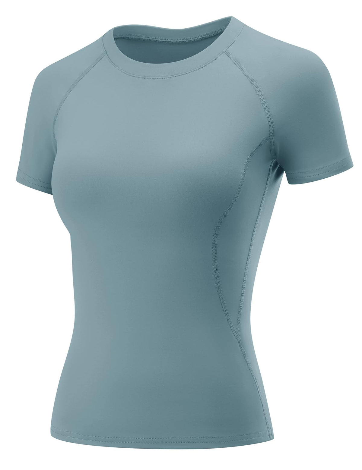 LOMON Womens Workout Short Sleeve Tops Crew Neck Raglan Athletic Shirts