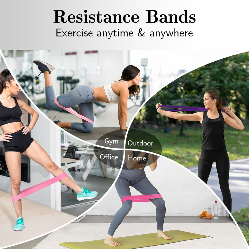 Resistance Bands for Working Out, 5 Levels Elastic Exercise Bands