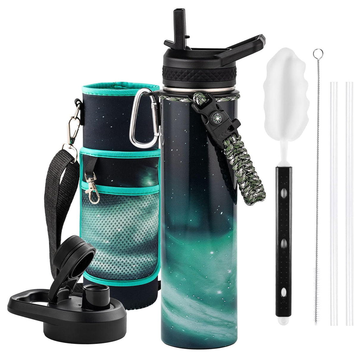 RAYMYLO Insulated Water Bottle 40 oz, Triple Wall Vacuum Stainless Steel