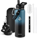RAYMYLO Insulated Water Bottle 40 oz, Triple Wall Vacuum Stainless Steel