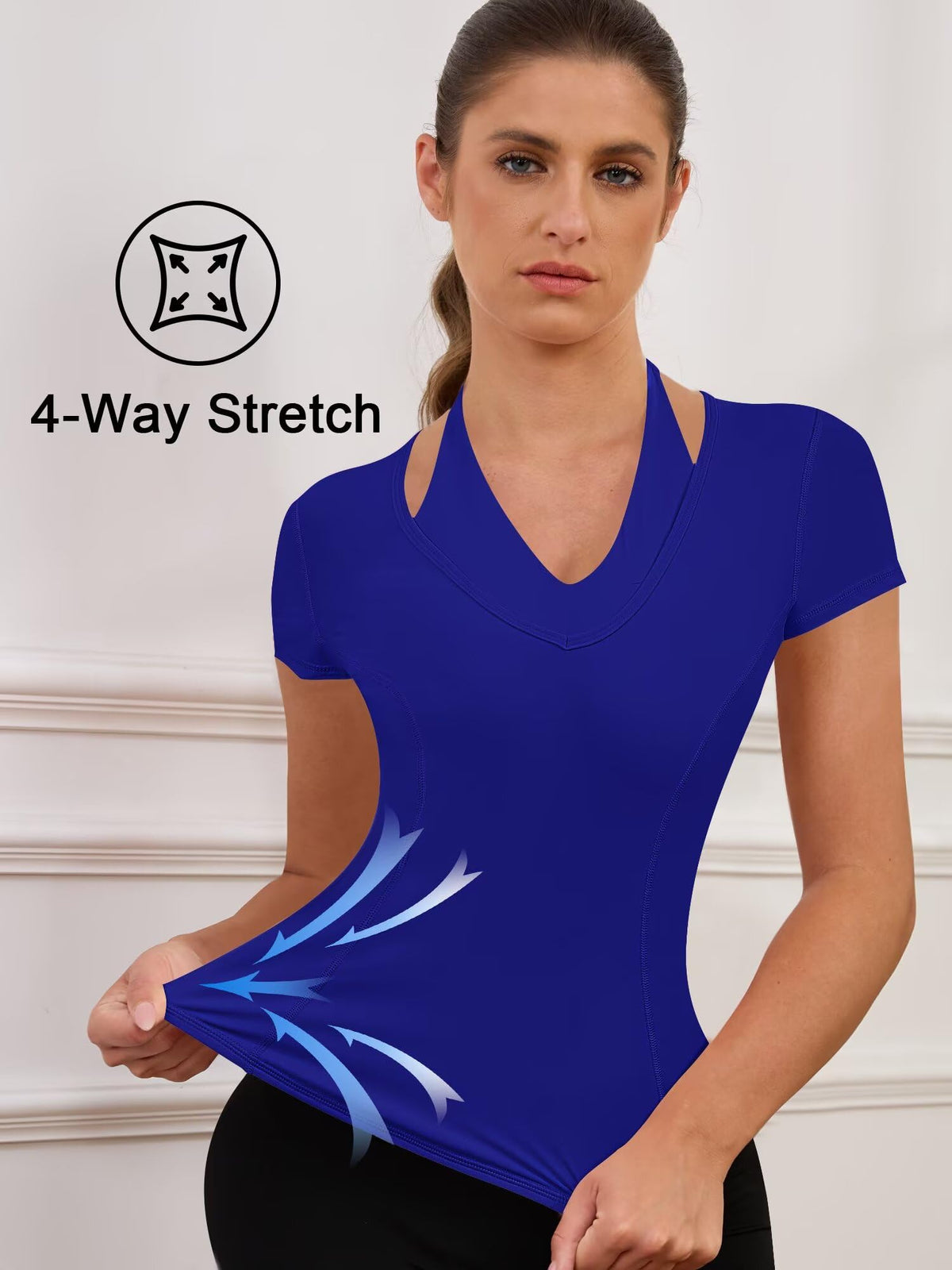 Short Sleeve Workout Tops for Women Athletic Gym Shirts Yoga Running Sports Breathable Tees
