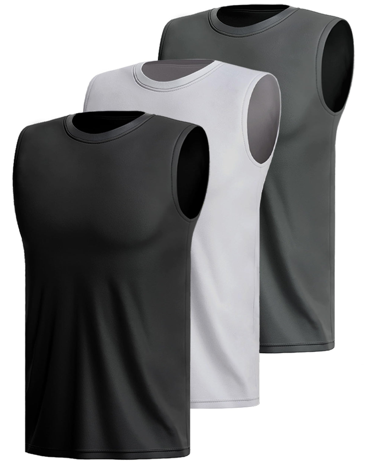 3 Or 5er Pack Sport Tank Top Herren äRmellos Shirt Fitness Achselshirt Schnelltrocknend Muskelshirt Atmungsaktiv Laufshirt Tanktop Gym Funktionsshirt Sleeveless Sportshirt Westen Multipack