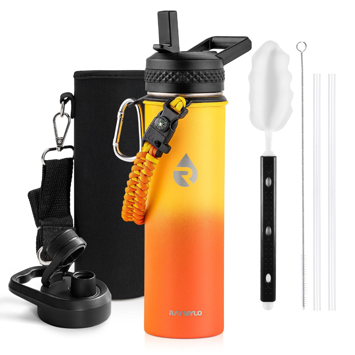 RAYMYLO Insulated Water Bottle 40 oz, Triple Wall Vacuum Stainless Steel