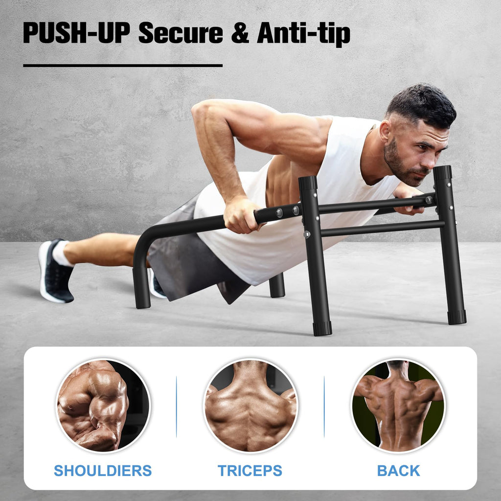 RELIFE REBUILD YOUR LIFE Dip Bar for Home Gym Training 400LBS Parallel Bars