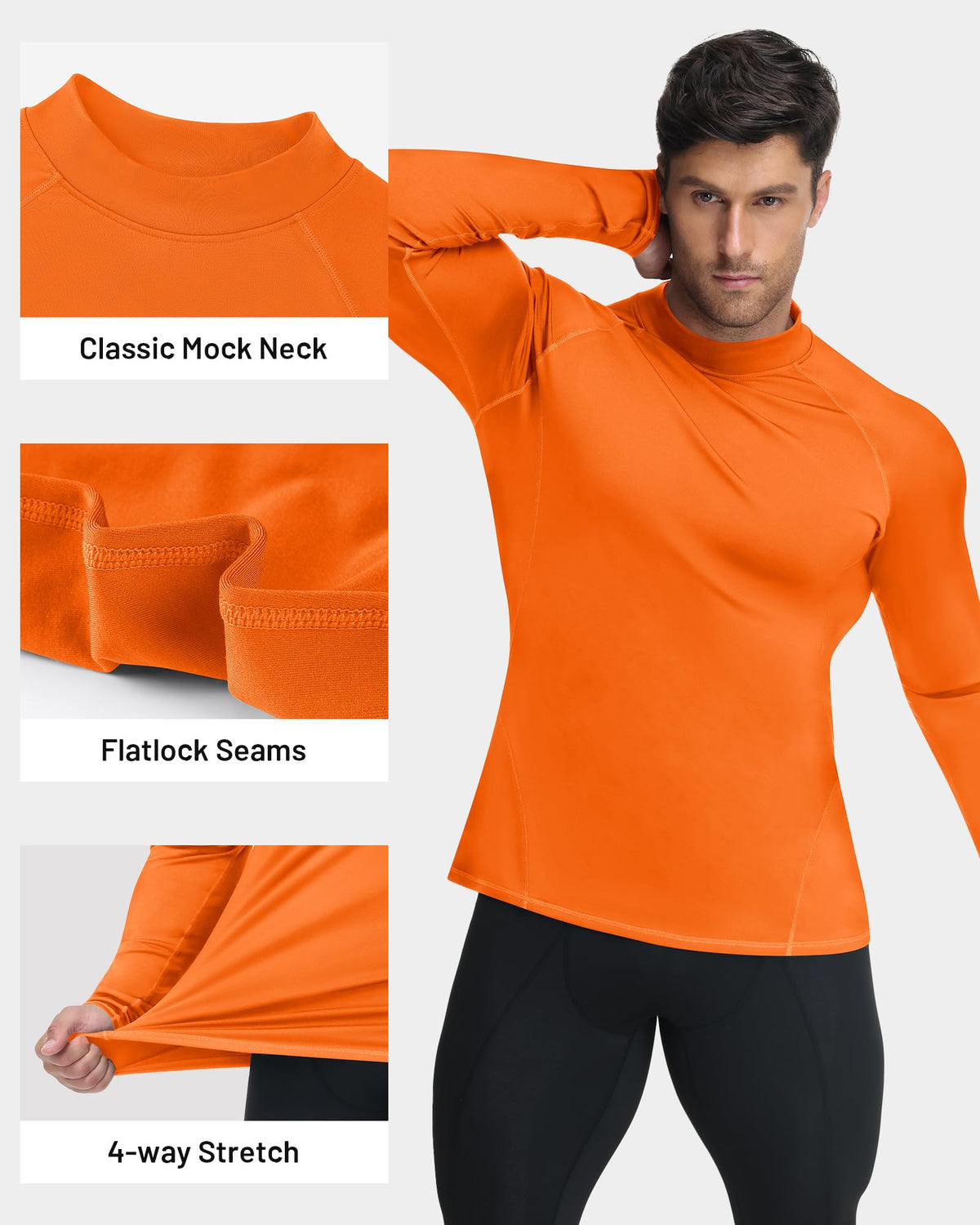 Men's Thermal Mock-Neck Base Layer
