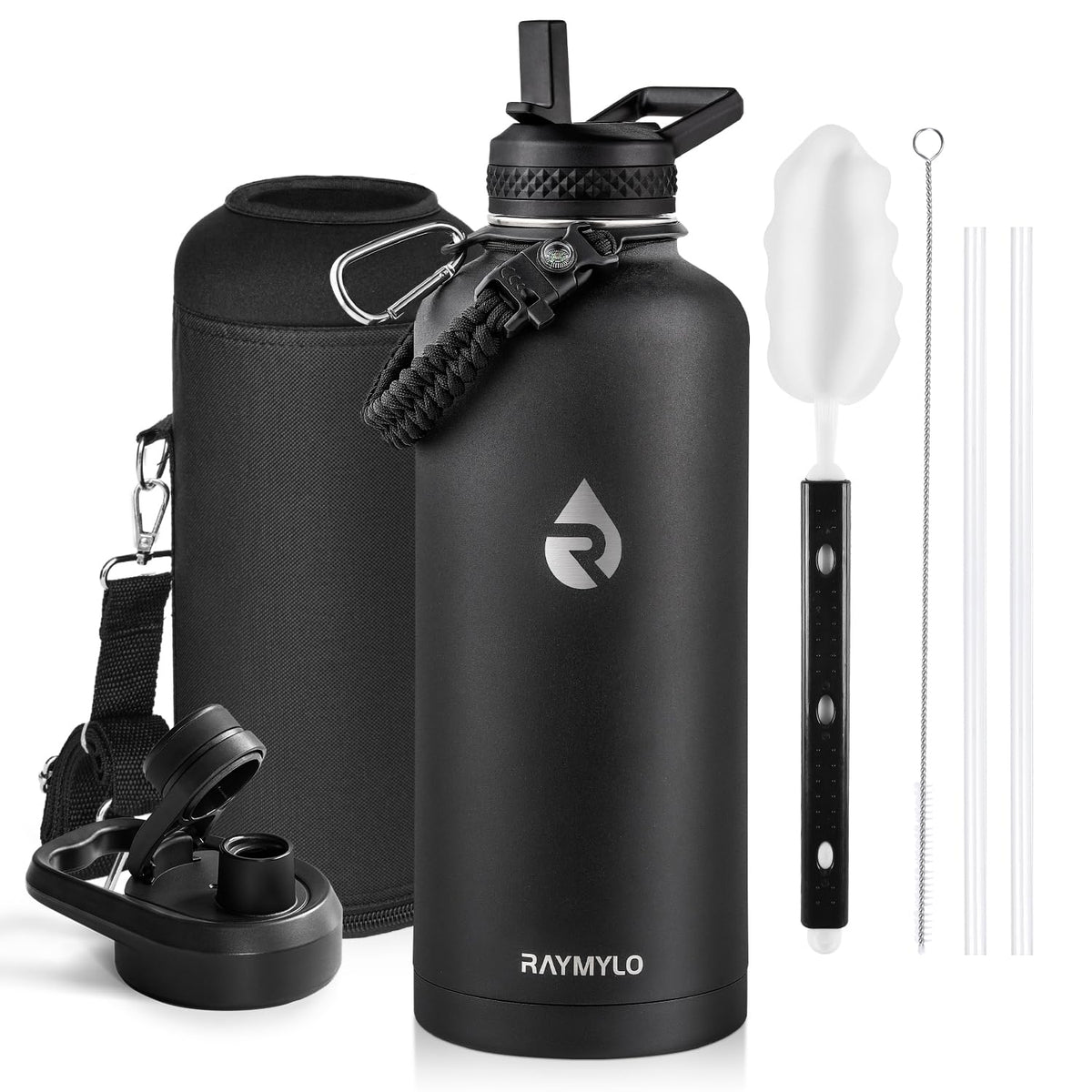 RAYMYLO Insulated Water Bottle 40 oz, Triple Wall Vacuum Stainless Steel