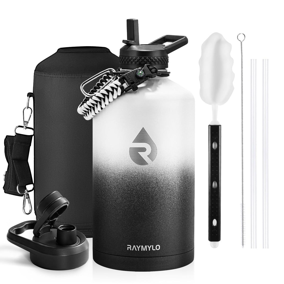 RAYMYLO Insulated Water Bottle 40 oz, Triple Wall Vacuum Stainless Steel