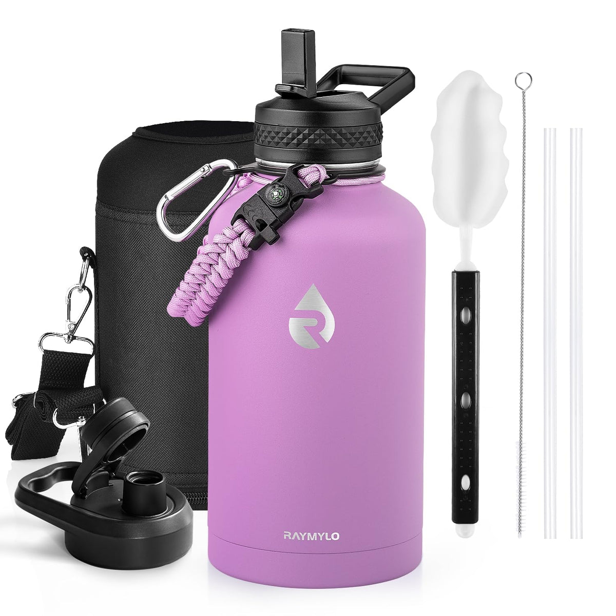 RAYMYLO Insulated Water Bottle 40 oz, Triple Wall Vacuum Stainless Steel