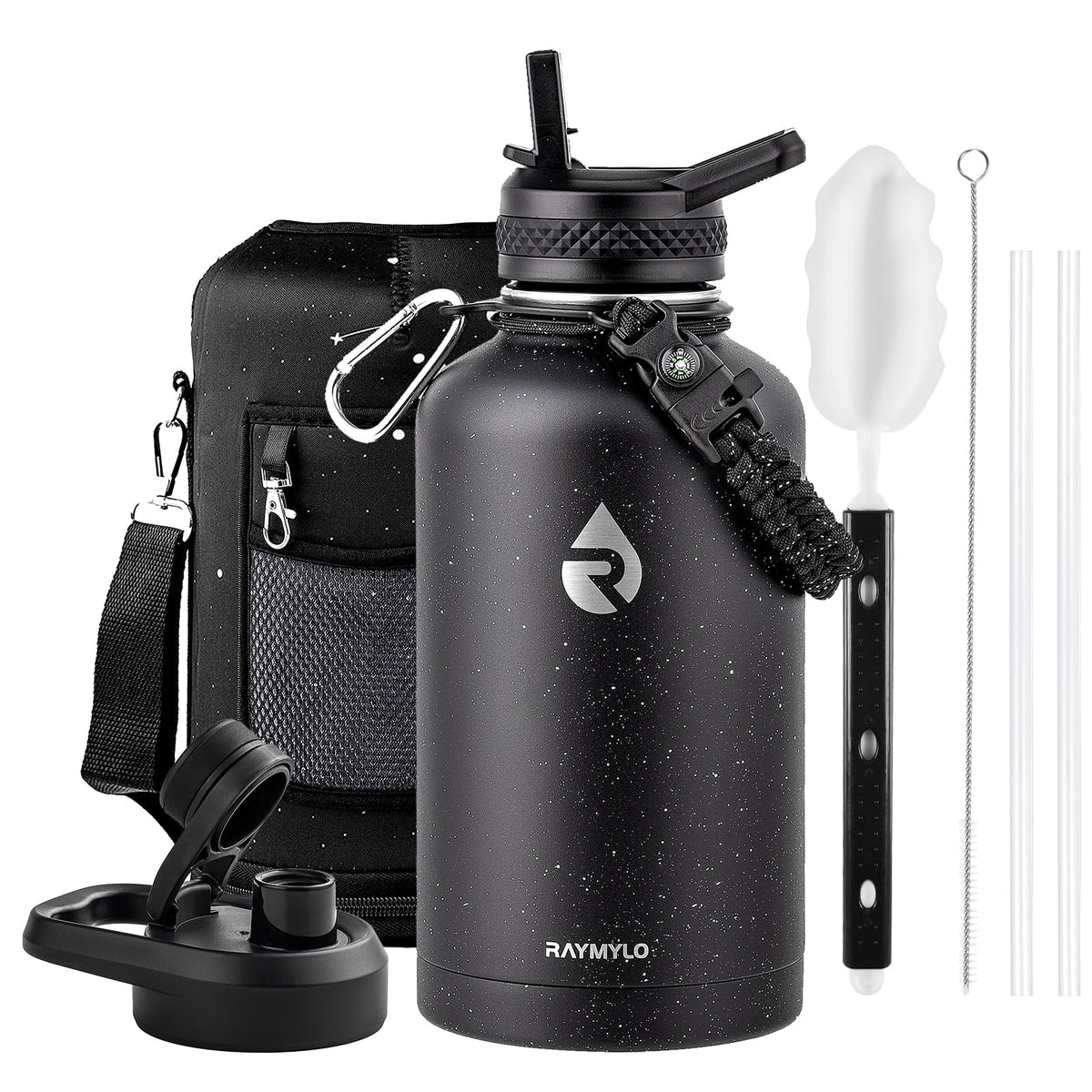 RAYMYLO Insulated Water Bottle 40 oz, Triple Wall Vacuum Stainless Steel