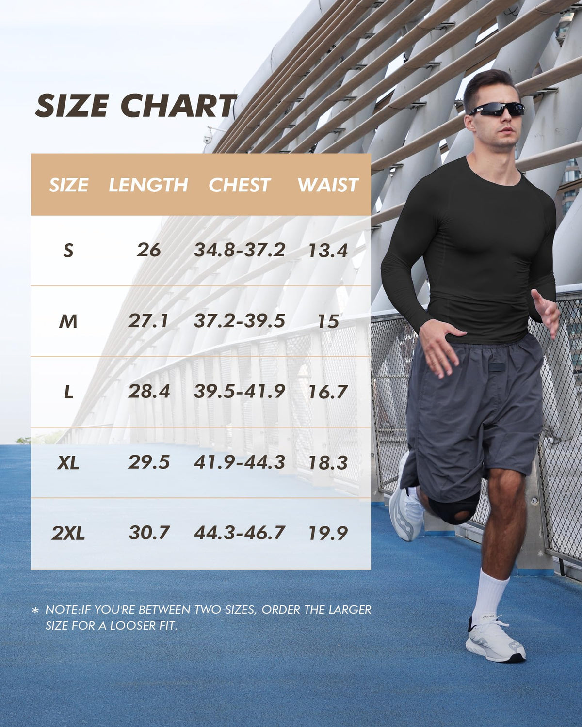 Compression Shirts for Men - Long Sleeve Black Workout Base Layer Athletic Gym Tops Quick Dry Running Undershirts