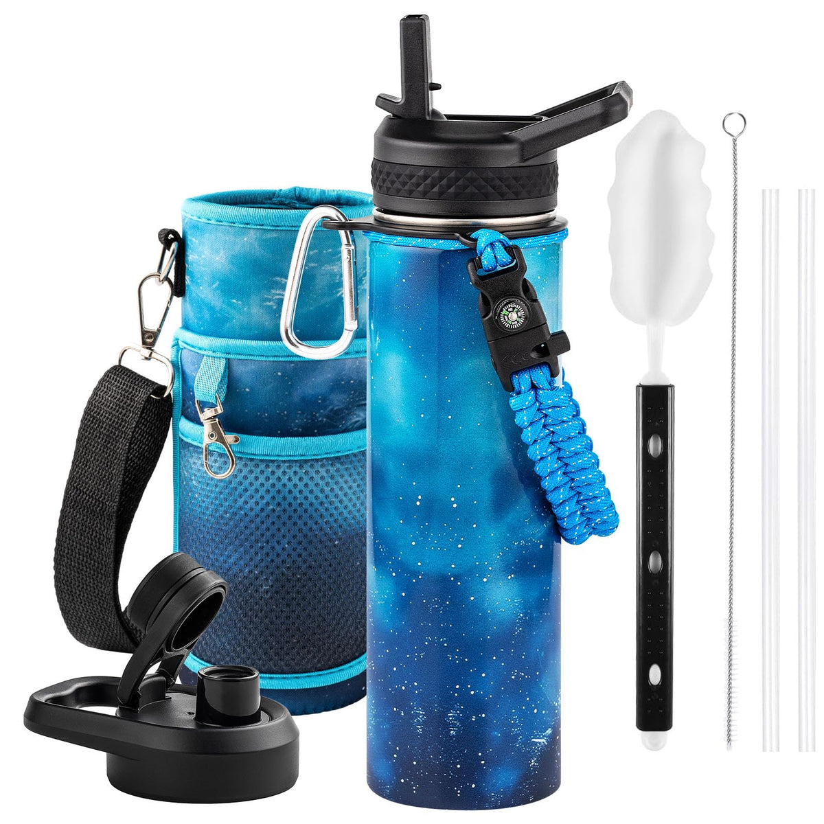 RAYMYLO Insulated Water Bottle 40 oz, Triple Wall Vacuum Stainless Steel