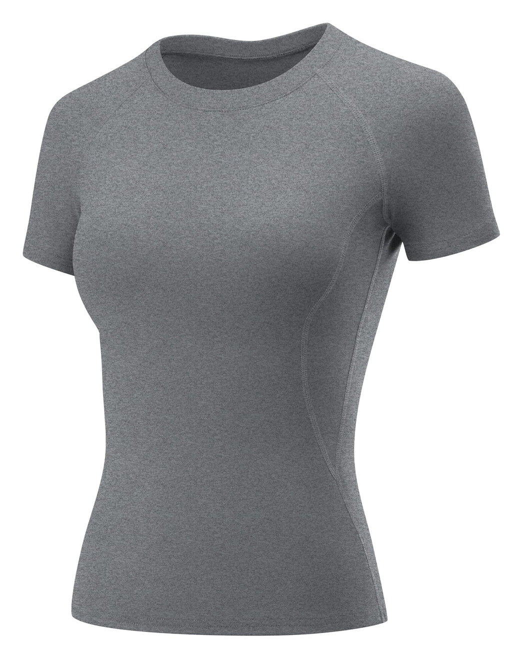 LOMON Womens Workout Short Sleeve Tops Crew Neck Raglan Athletic Shirts